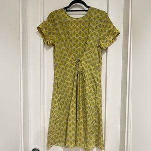 Banana republic summer tie dress paisley pattern